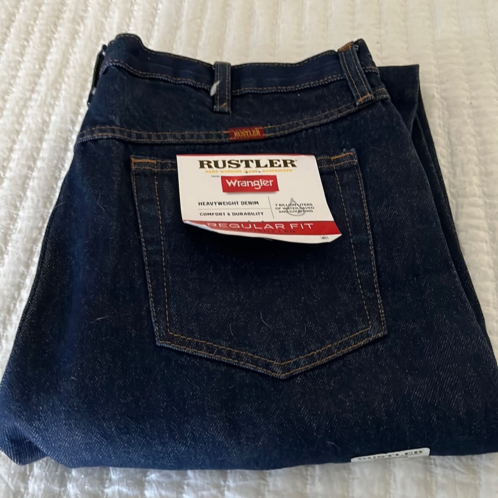 New Wranglers with tags! What a steal for a tall man.